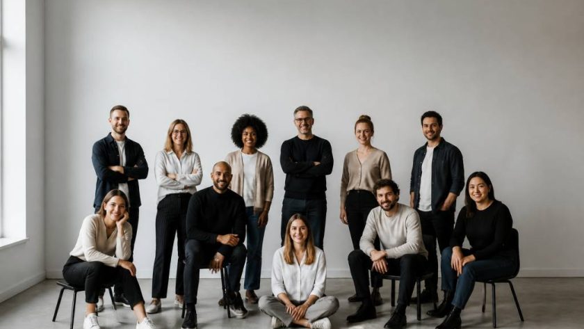 Photo de groupe originale pour valoriser l’image de votre entreprise