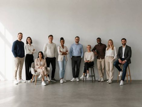 Photos de groupe originale pour une communication d’entreprise efficace