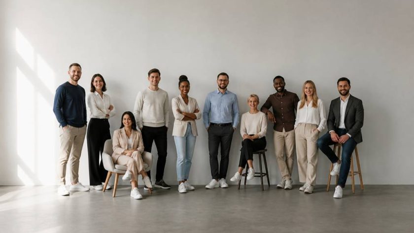 Photos de groupe originale pour une communication d’entreprise efficace